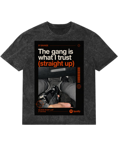 Acidwash Oversized T-shirt Front Design